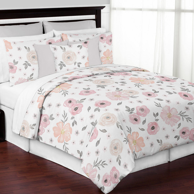 Sweet Jojo Designs Watercolor Floral Comforter Set & Reviews Wayfair
